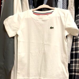 Size 2 T Boys Lacoste white tee